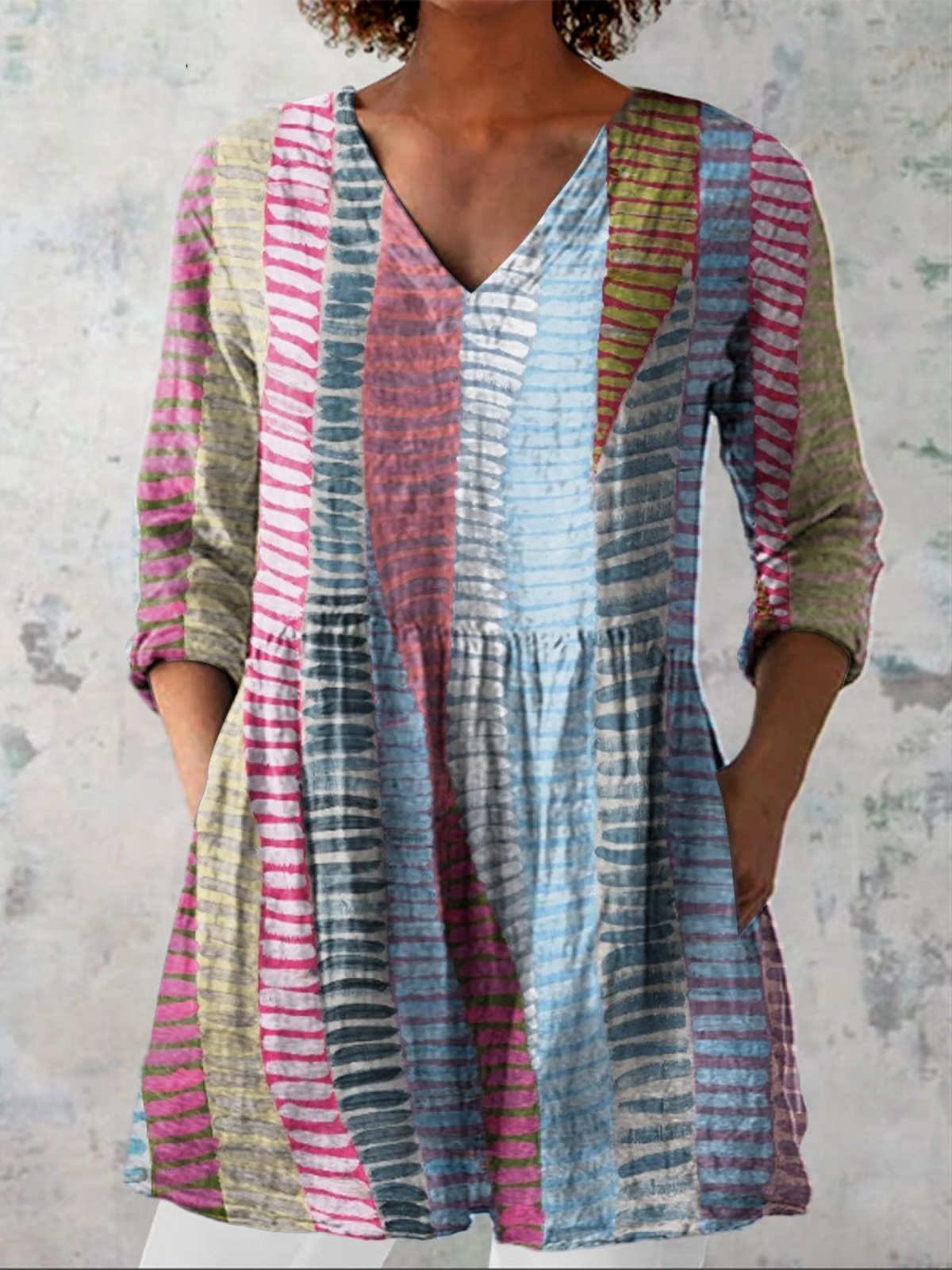 DANICA™ | Blouse longue à col en V