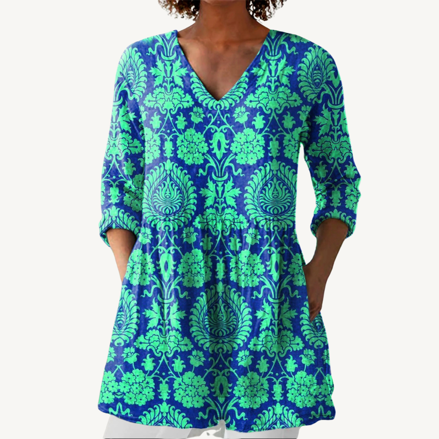BEATRIX™ | Blouse longue à col en V