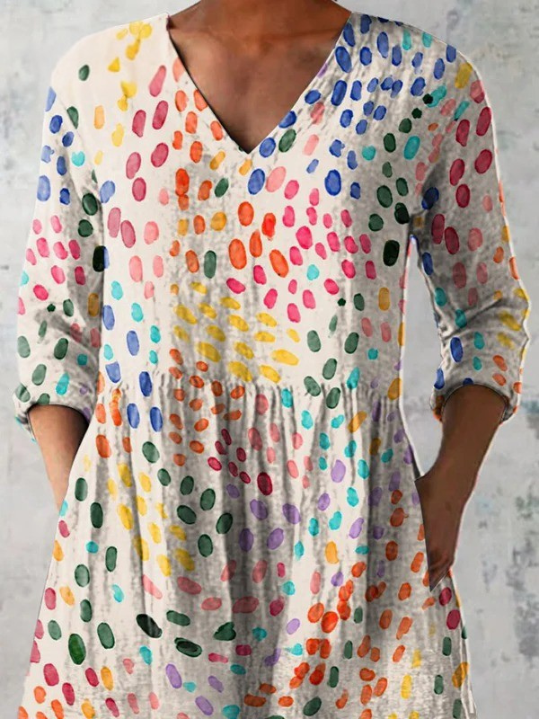 BERNADETTE™ | Blouse longue à col en V