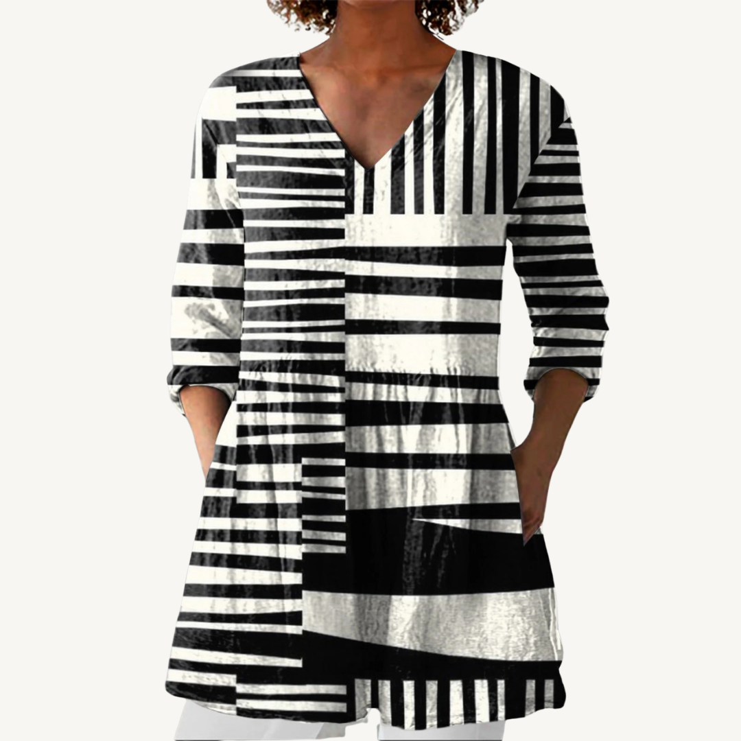 CAPRI™ | Blouse longue à col en V