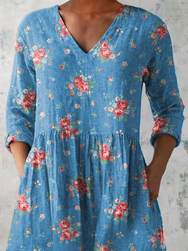 MABEL™ | Blouse longue à col en V