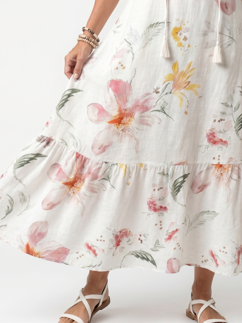 Éliane | Robe Maxi Fleurie Romantique