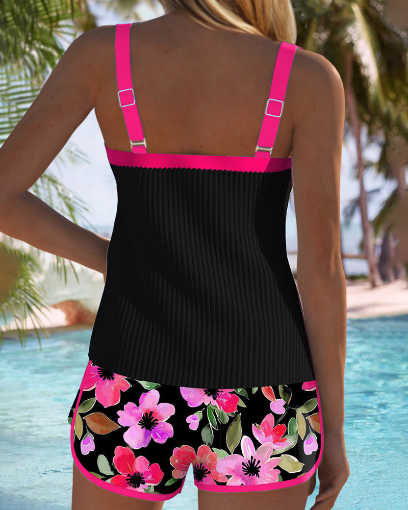 FRENNA | Ensemble Tankini Élégant en Deux Pièces