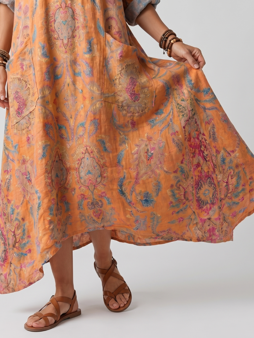 Aurore | Robe Maxi Bohème Imprimée