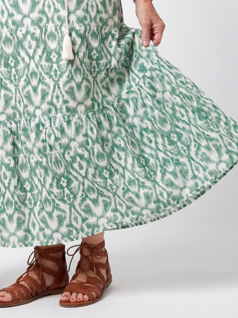 Corinne | Robe Maxi Fleurie Élégante