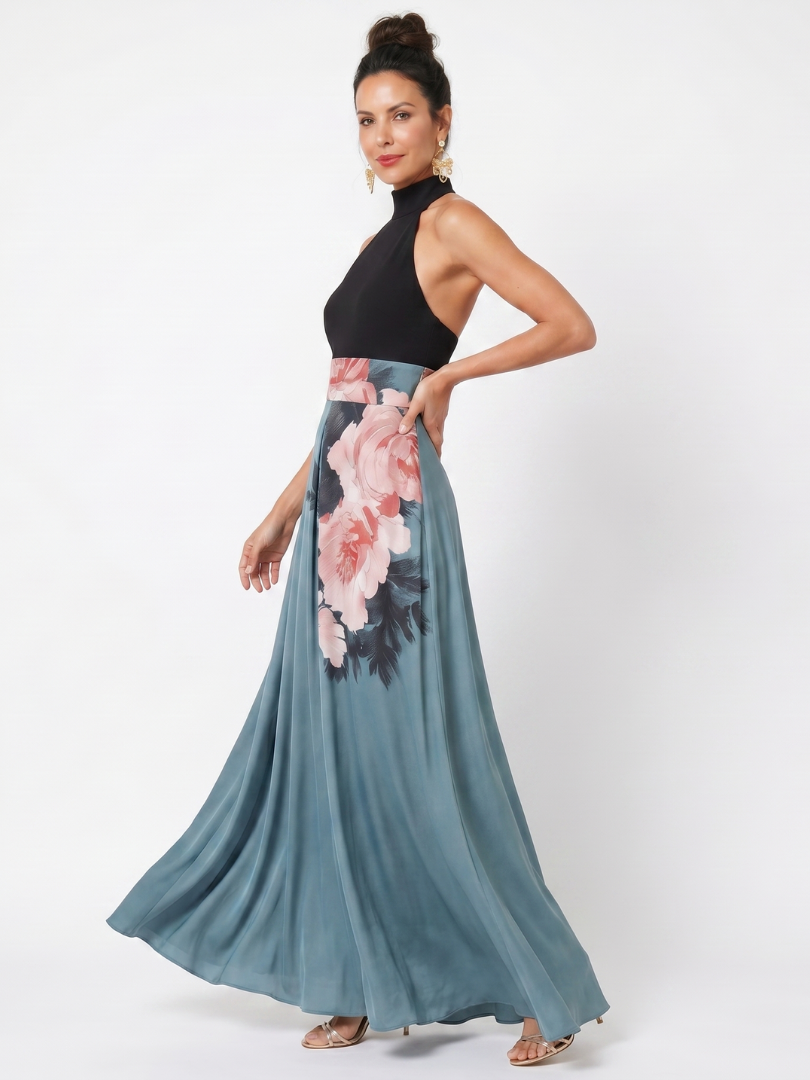 Geneviève | Robe Maxi Fleurie Élégante