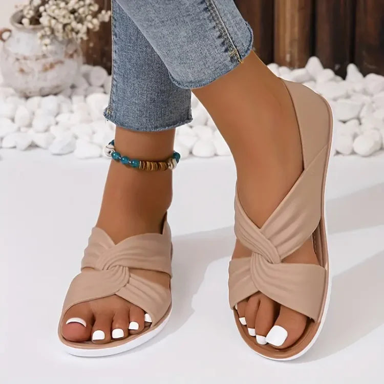 Florinda - Sandales confortables à nœud papillon pour femmes
