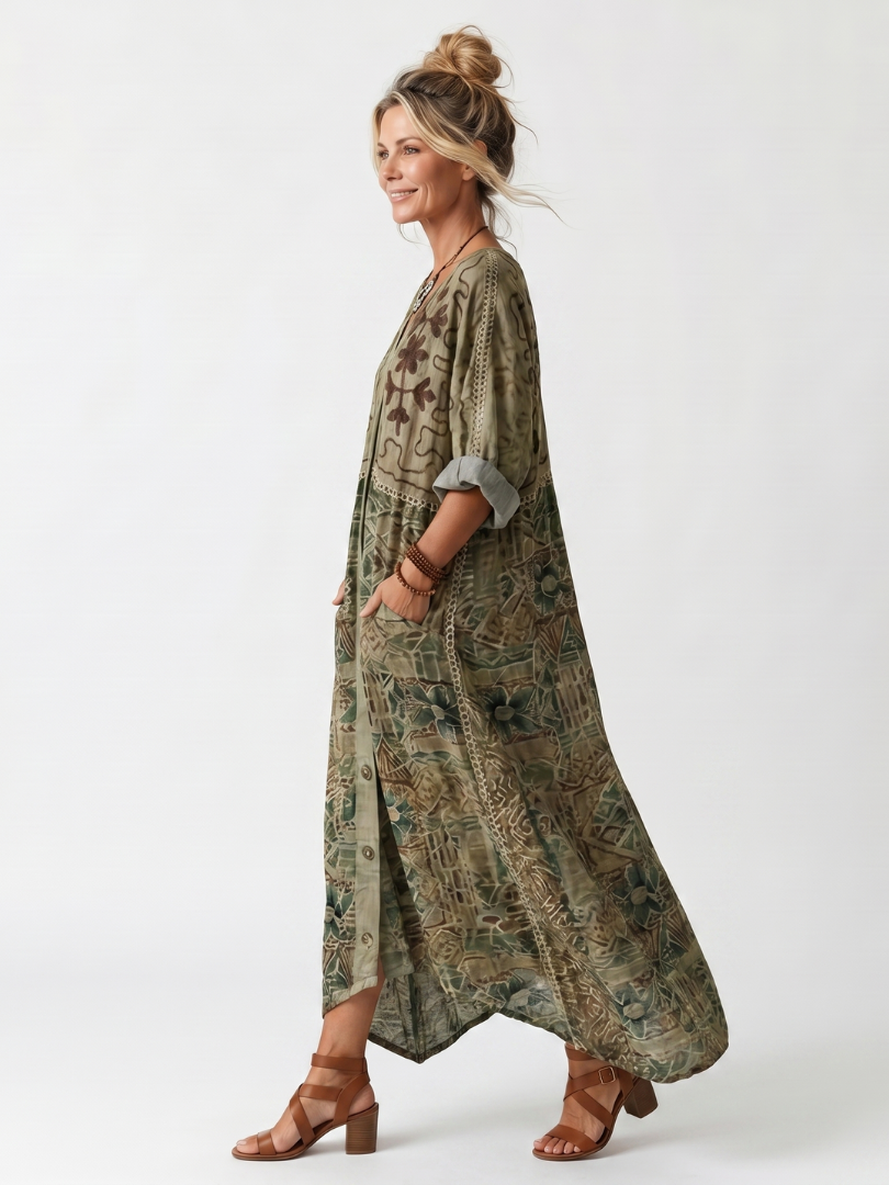 Josée | Robe Maxi Bohème Imprimée