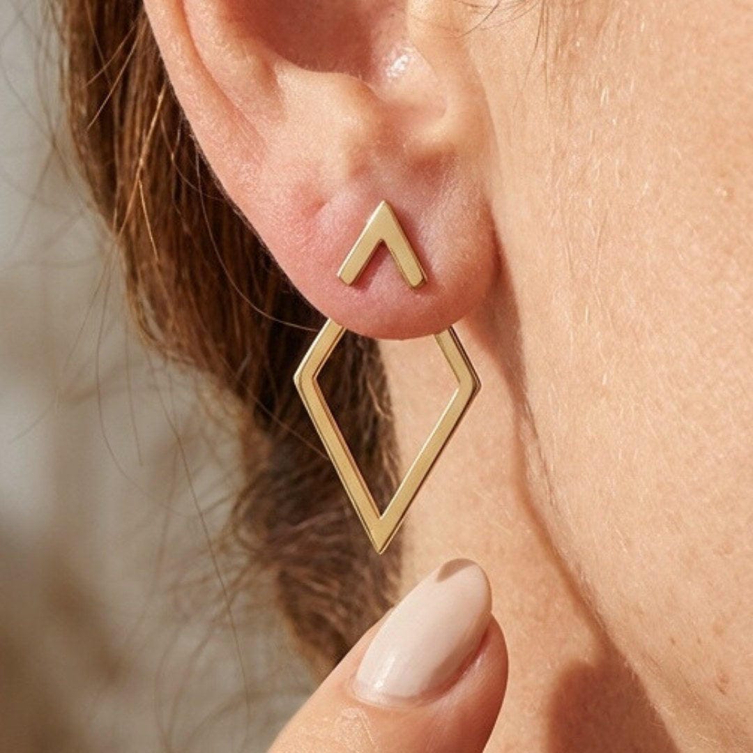 Boucles d'oreilles géométriques bohèmes