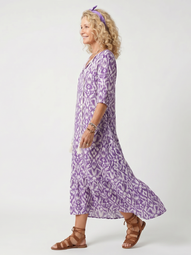 Aurélie | Robe Maxi Fleurie Élégante