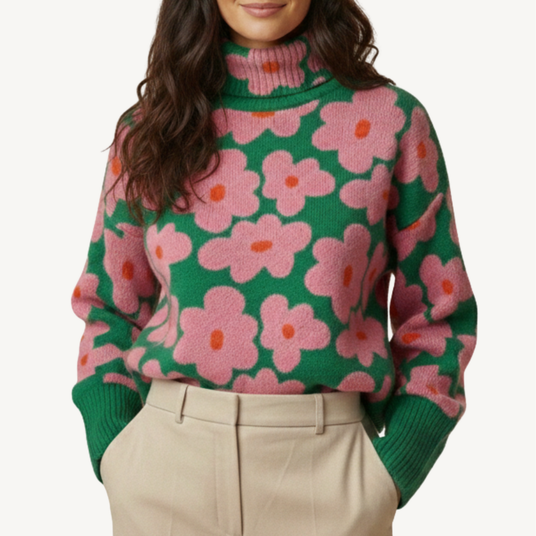 LOUISE™ | Pull Col Roulé Design