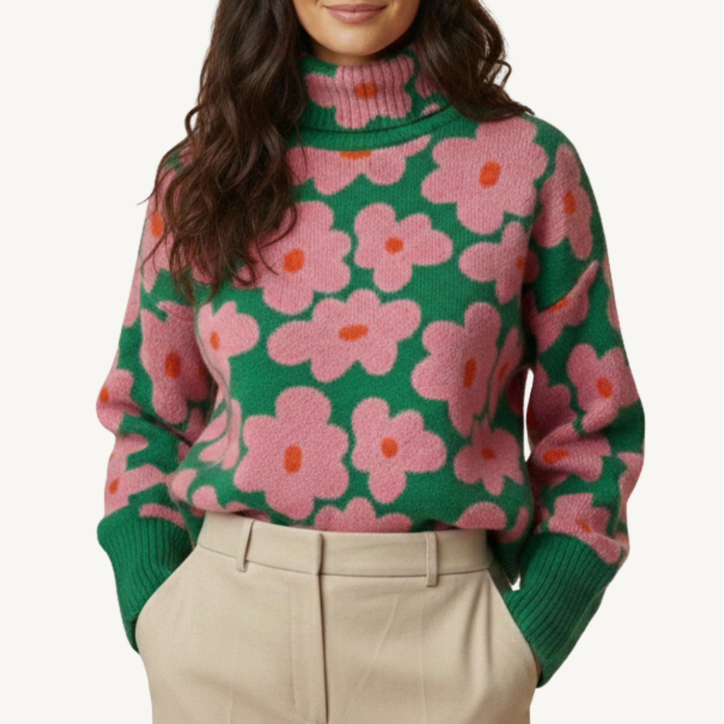 LOUISE™ | Pull Col Roulé Design