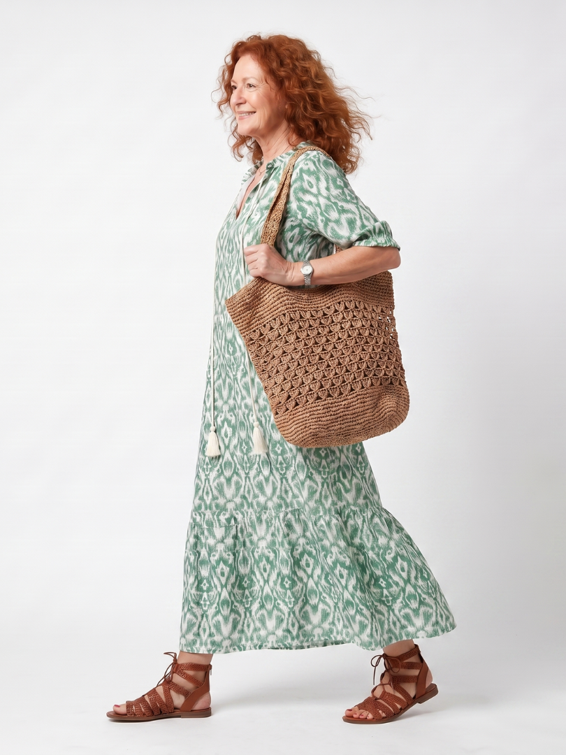 Corinne | Robe Maxi Fleurie Élégante