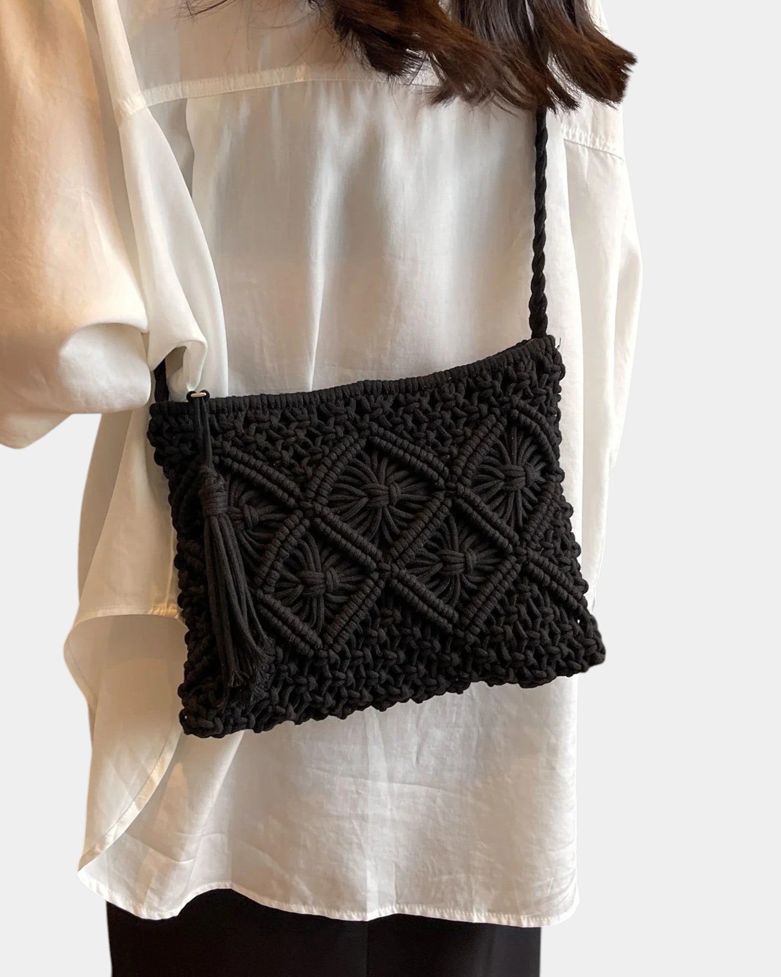 Patricia | Sac bandoulière effet tissé