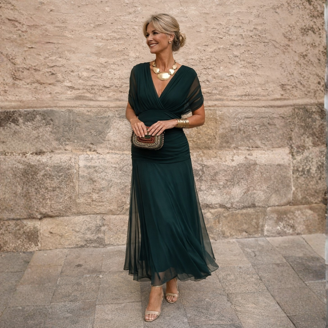 Lydia | Robe Maxi épaule dénudée