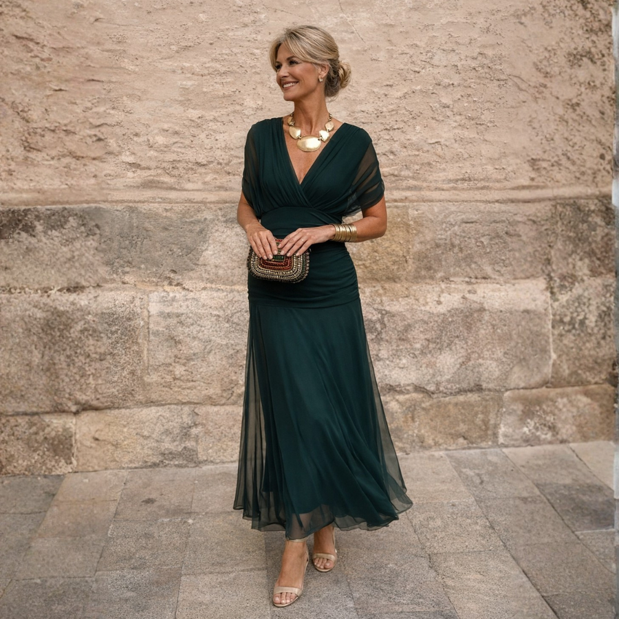 Lydia | Robe Maxi épaule dénudée