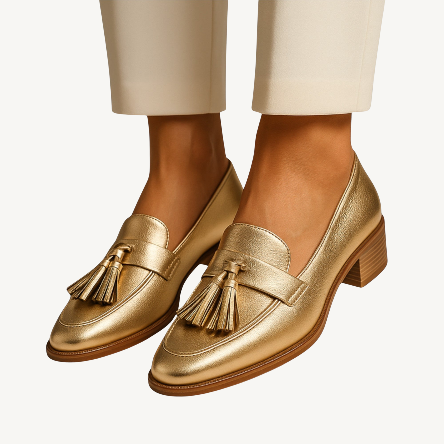 CLAIRY™ | Mocassins Dorés