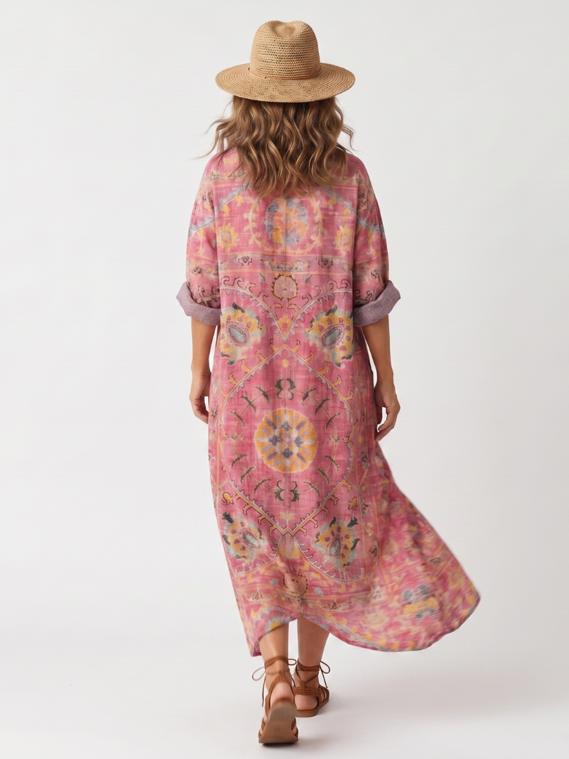 Noémie | Robe Maxi Bohème Fleurie