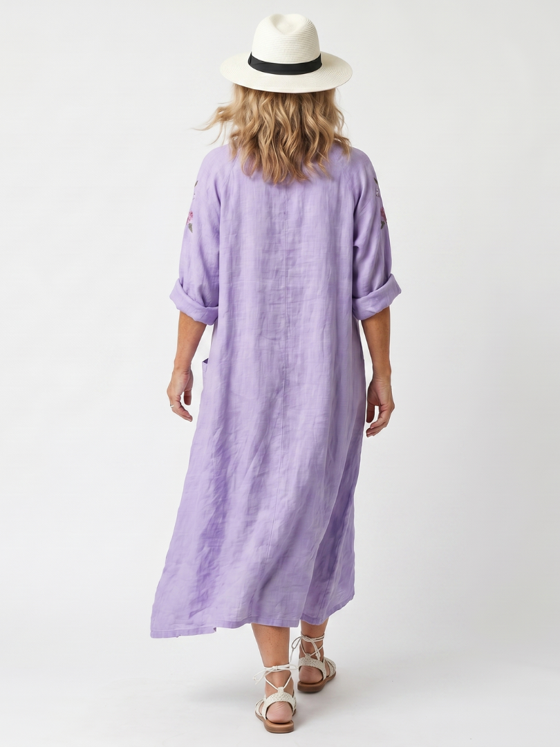 Léonie | Robe Maxi Bohème Brodée