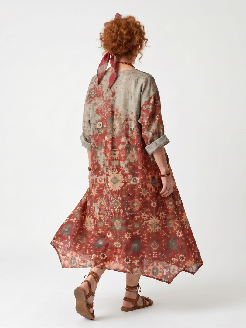 Béatrice | Robe Maxi Bohème Fleurie