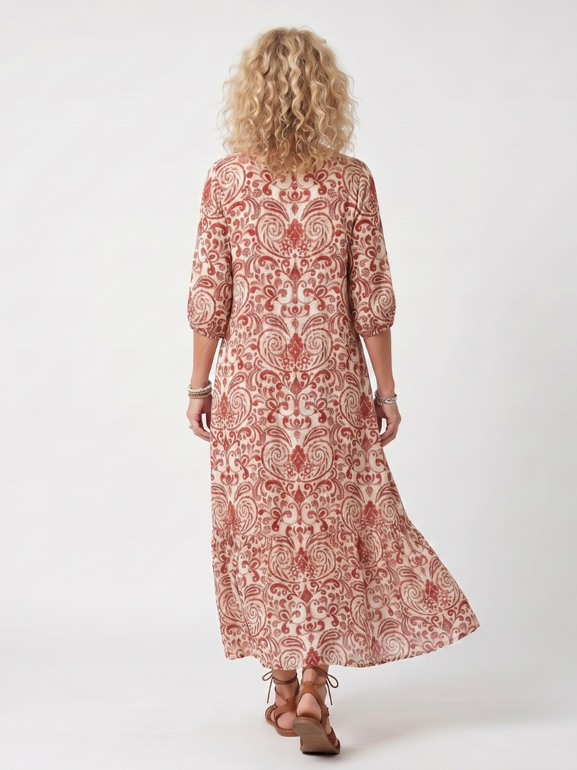 Gabrielle | Robe Maxi Bohème Élégante