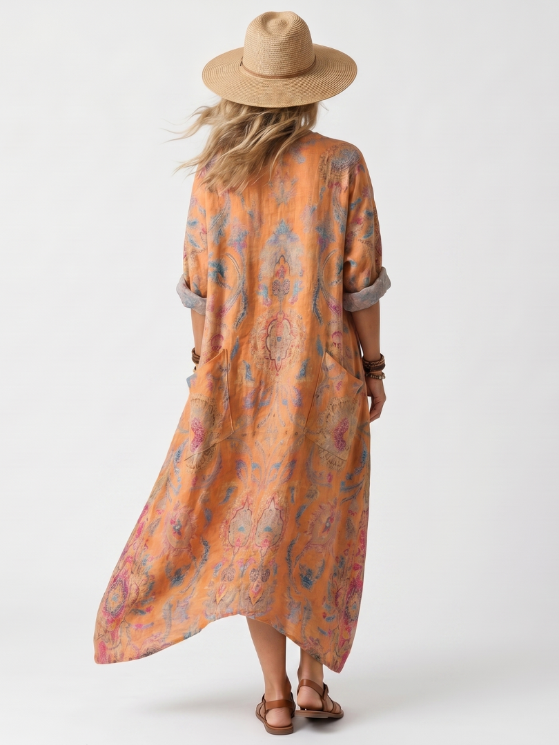 Aurore | Robe Maxi Bohème Imprimée