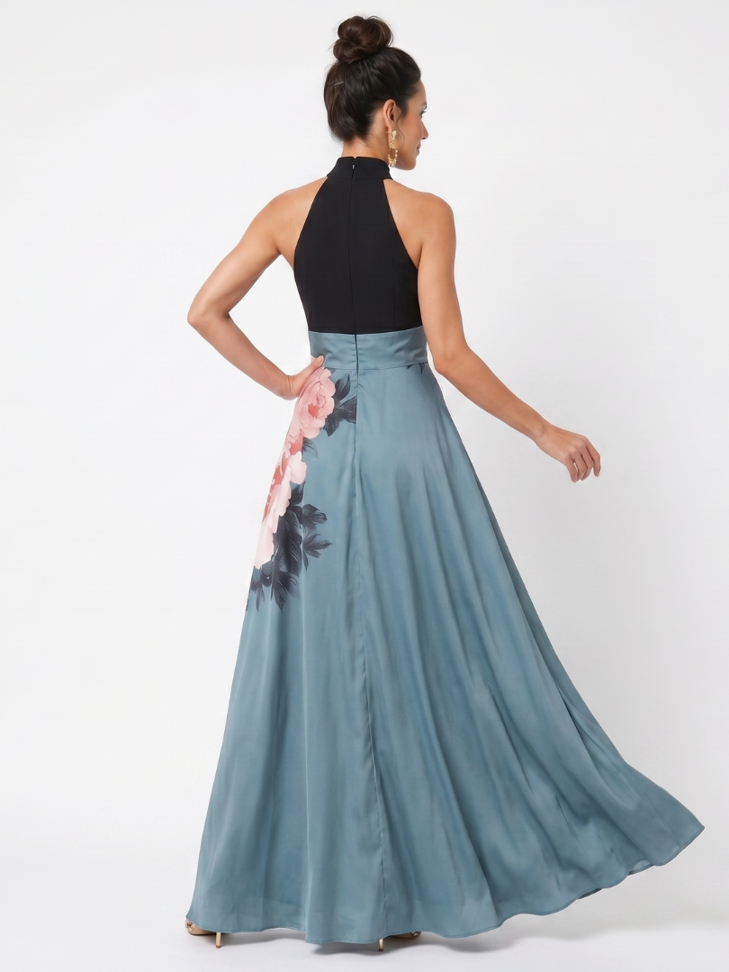 Geneviève | Robe Maxi Fleurie Élégante