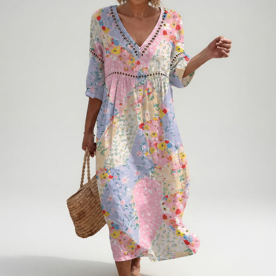 LYSIANE | Robe florale fluide au charme estival