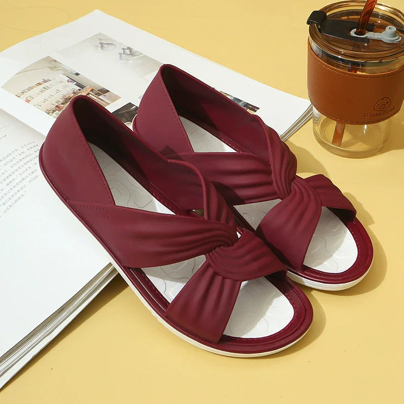 Florinda - Sandales confortables à nœud papillon pour femmes