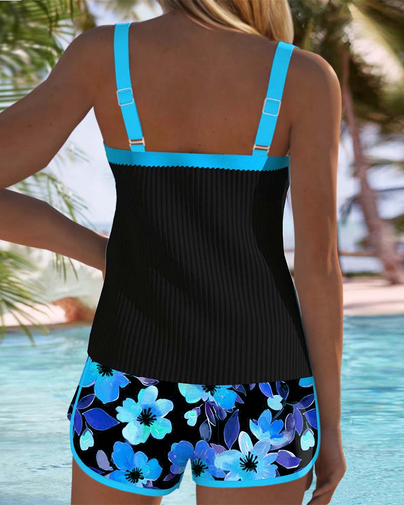 FRENNA | Ensemble Tankini Élégant en Deux Pièces