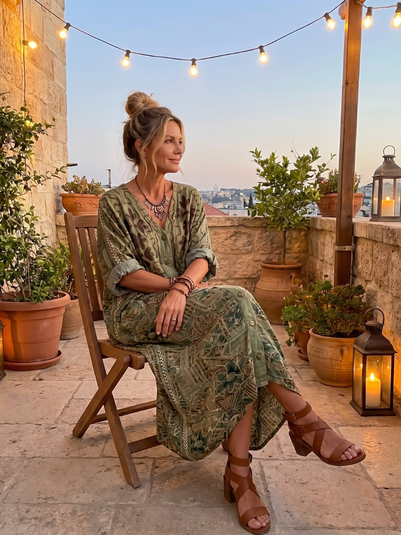 Josée | Robe Maxi Bohème Imprimée