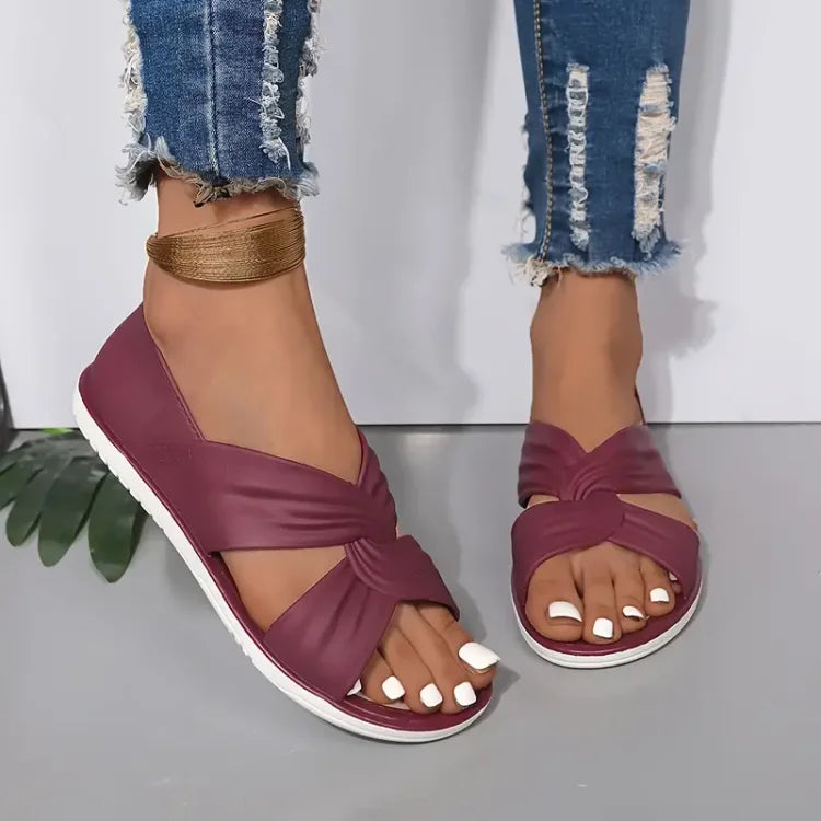 Florinda - Sandales confortables à nœud papillon pour femmes