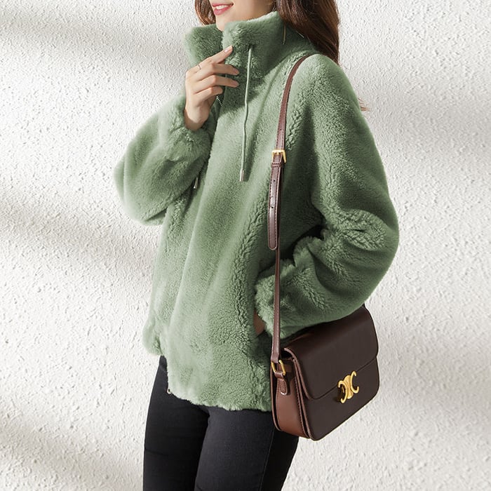 Lune | Manteau Matelassé à Col Montant