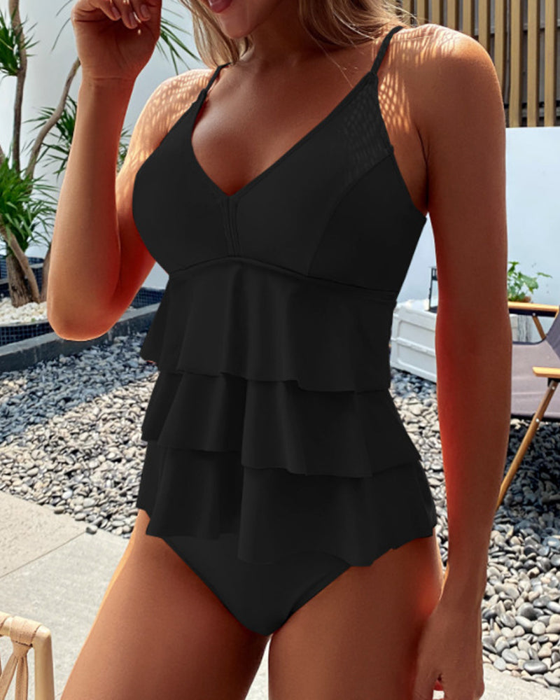 LIA | Maillot de bain élégant avec des volants stylés