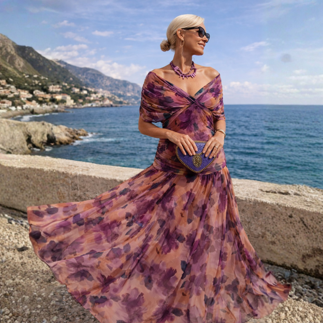 Lydia | Robe Maxi épaule dénudée
