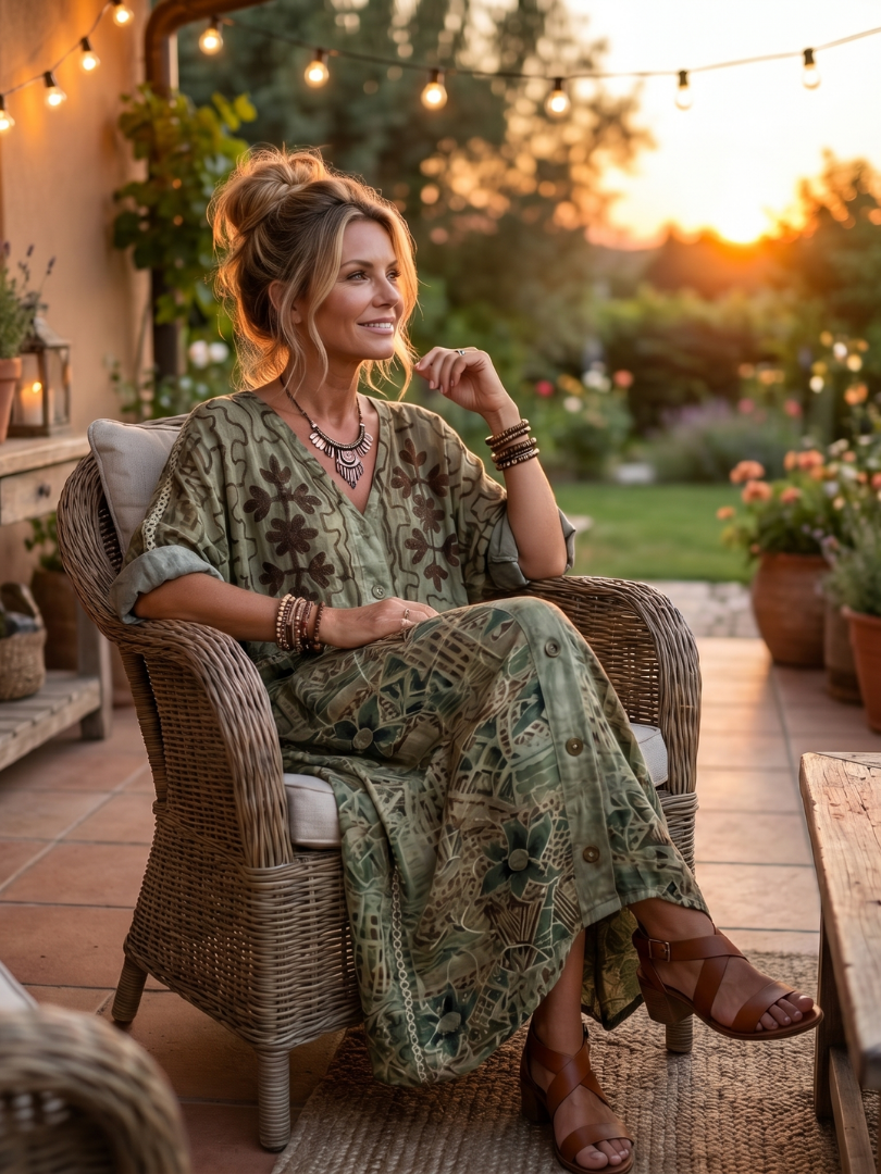 Josée | Robe Maxi Bohème Imprimée