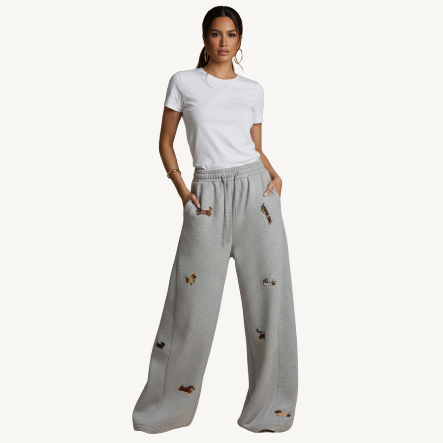 DENISE™ | Sweatpants brodés chiots