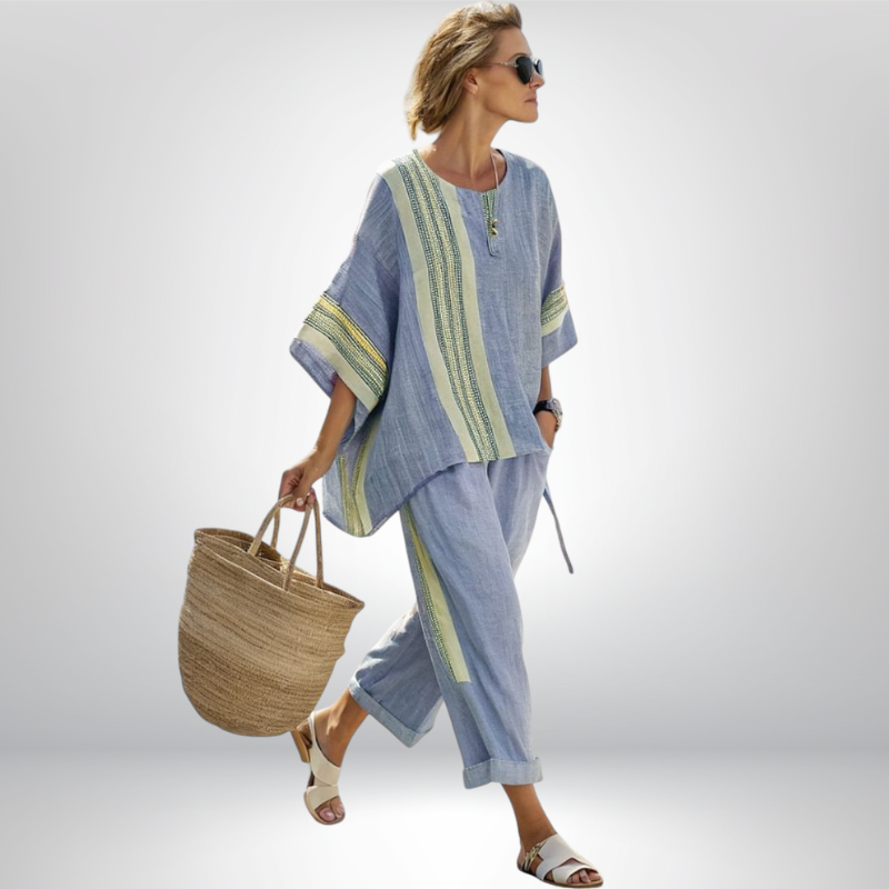 DAISY™ | Ensemble boho à rayures