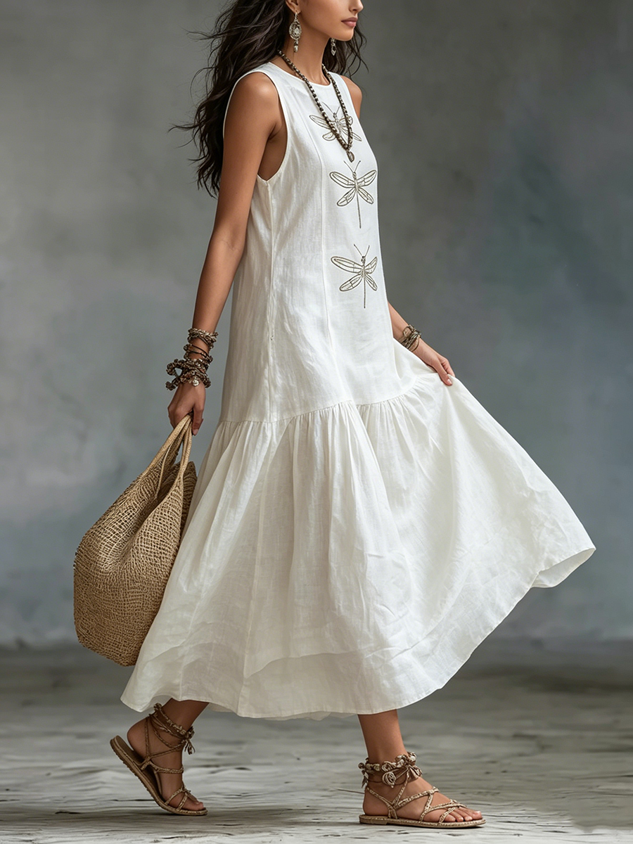 Geneva | Robe Longue Libellule Élégante