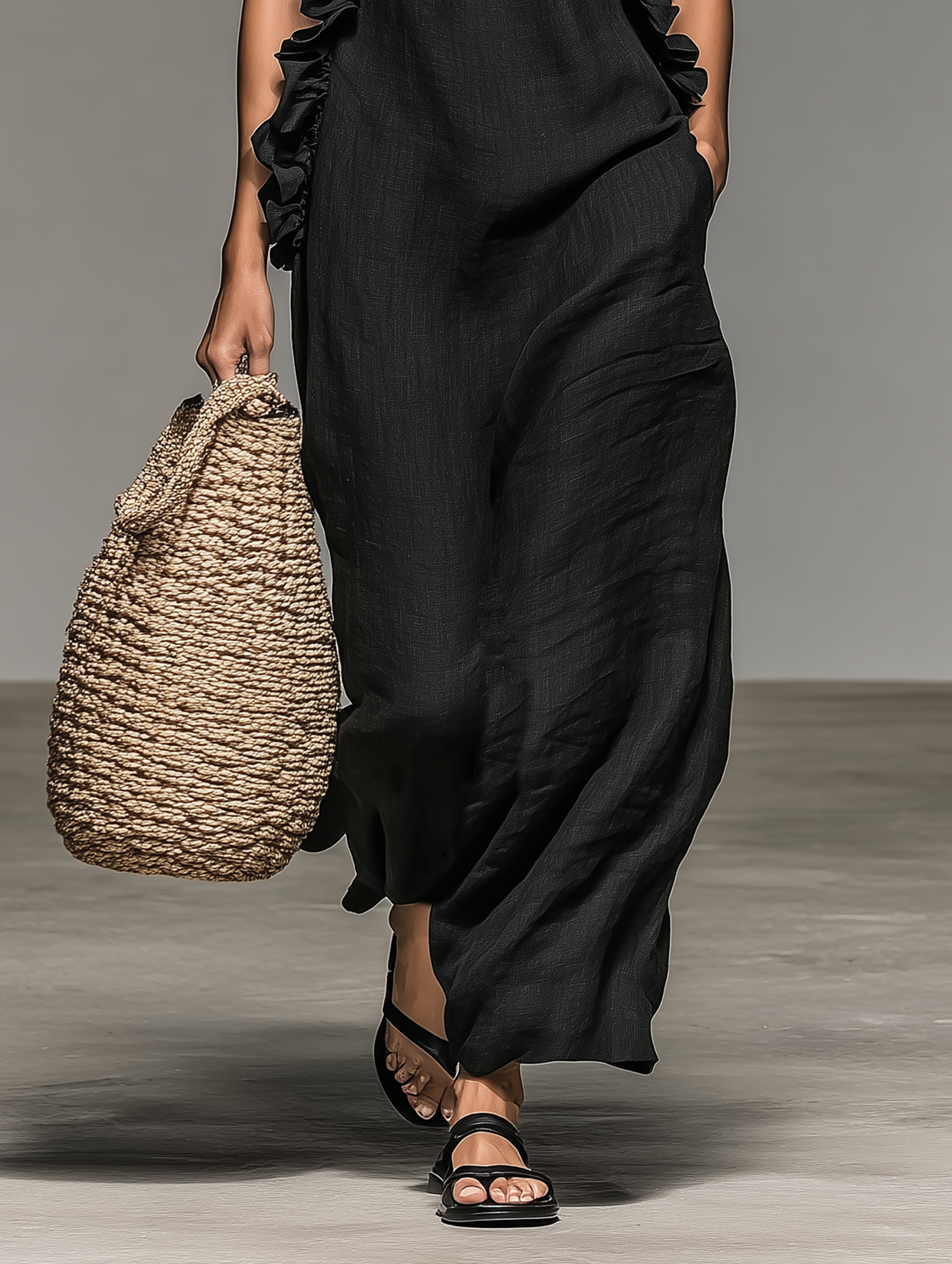 Élodie | Robe Maxi Élégante à Volants