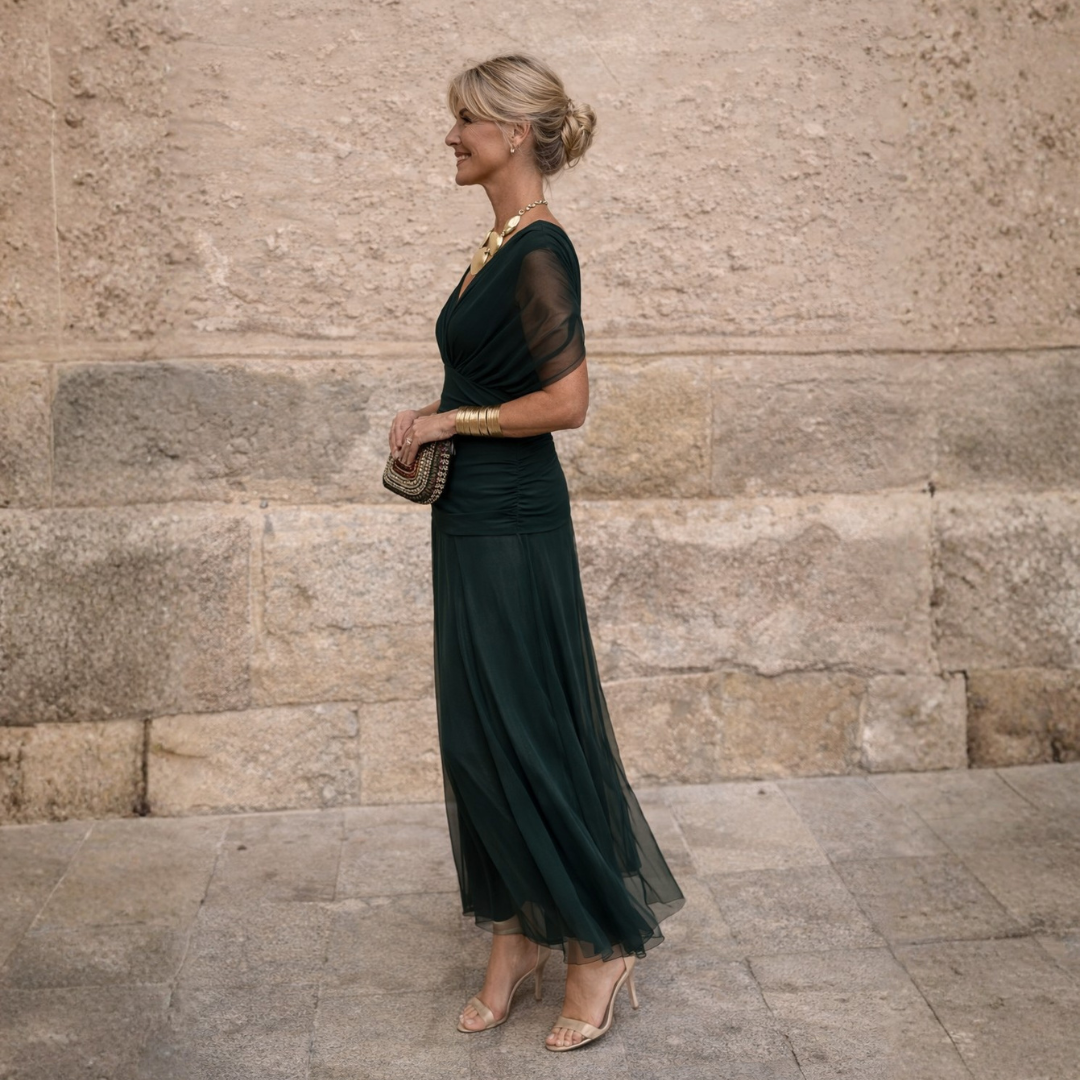 Lydia | Robe Maxi épaule dénudée