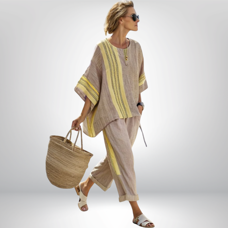 DAISY™ | Ensemble boho à rayures