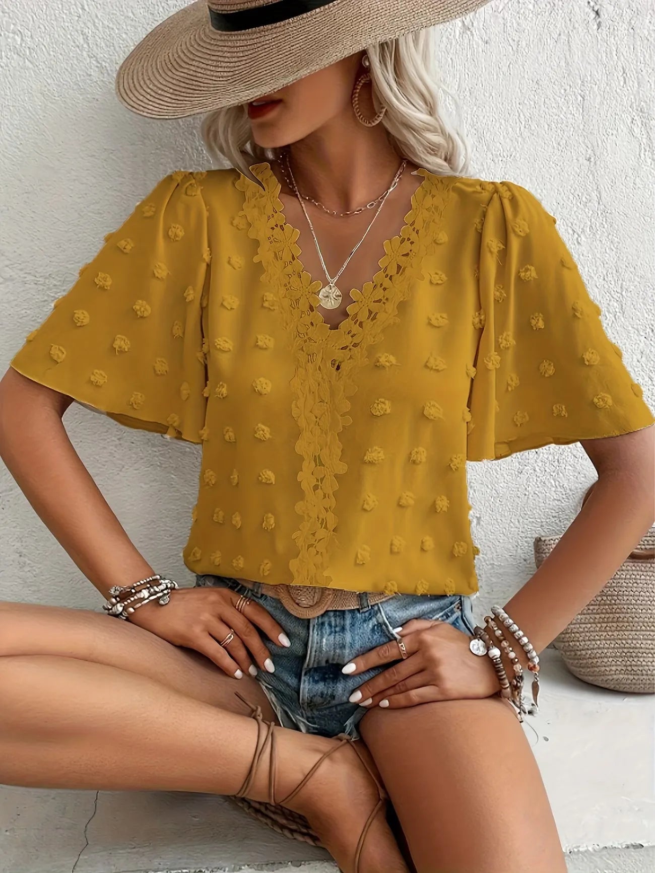 SYLVIE |  Blouse Bohème Élégante