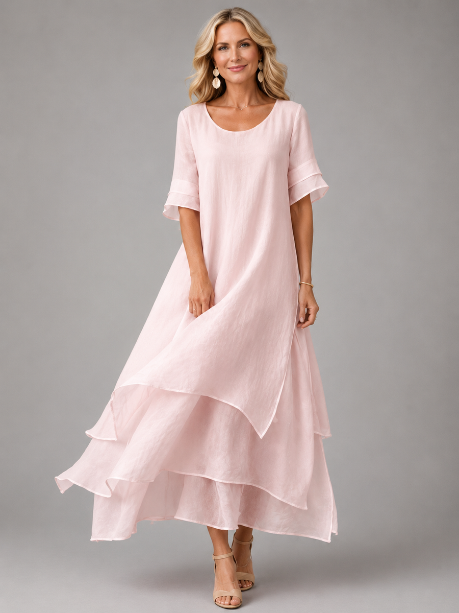 Camille | Robe Maxi Élégante à Volants
