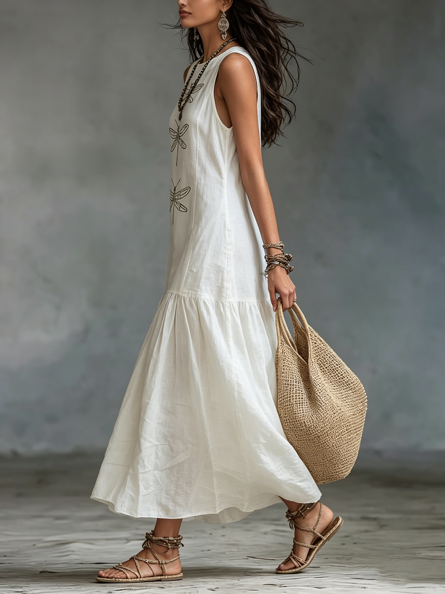 Geneva | Robe Longue Libellule Élégante