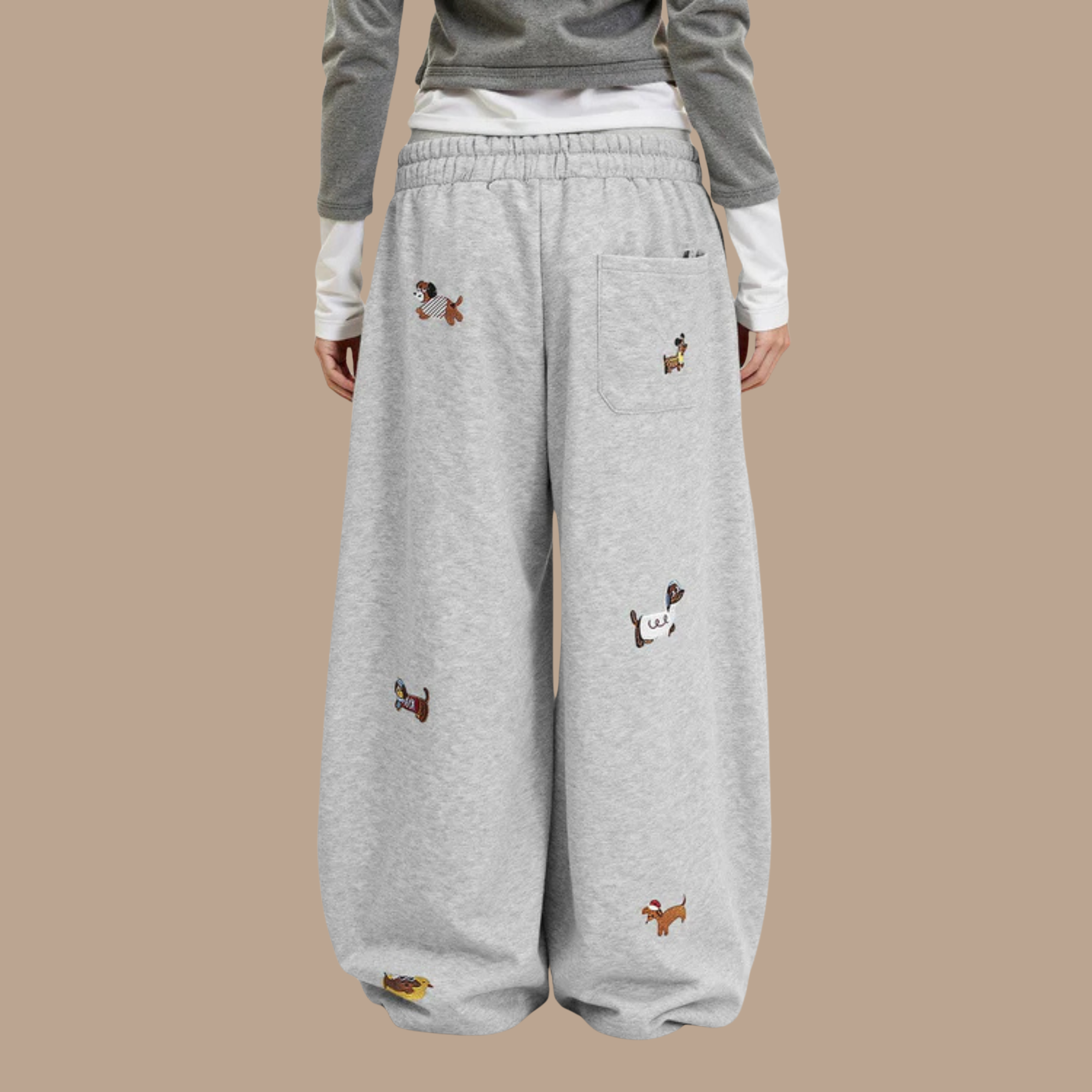DENISE™ | Sweatpants brodés chiots