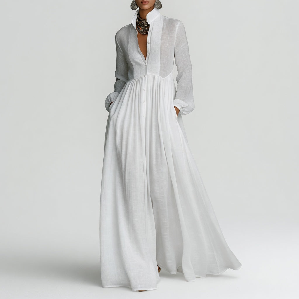 ÉLISA | Robe maxi minimaliste raffinée