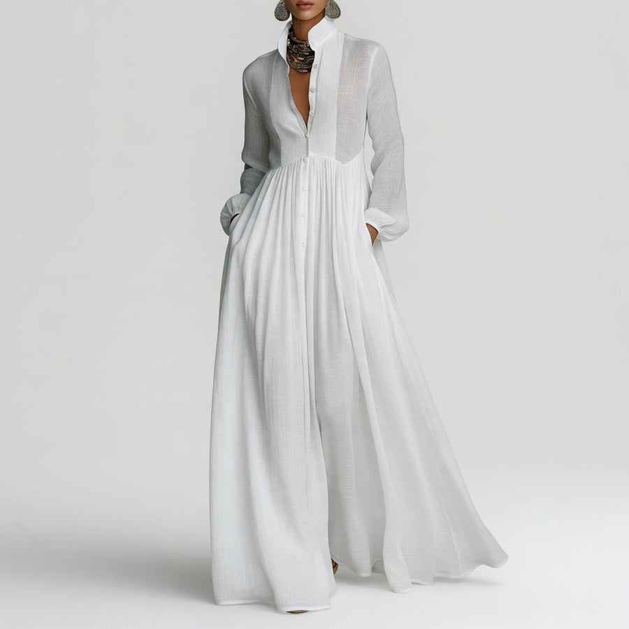 ÉLISA | Robe maxi minimaliste raffinée