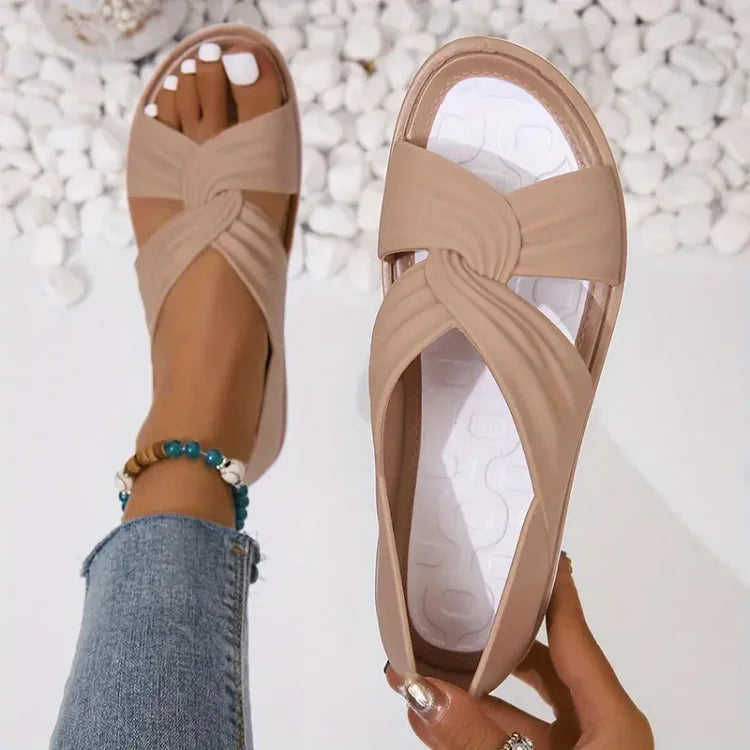 Florinda - Sandales confortables à nœud papillon pour femmes