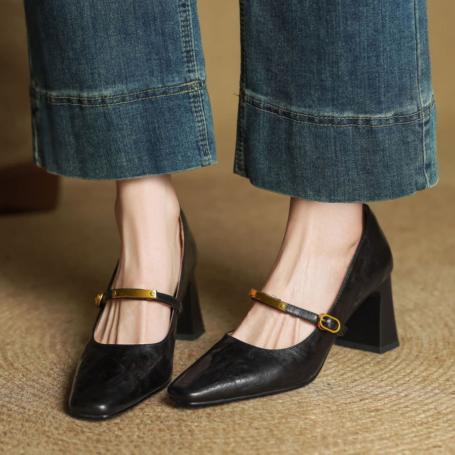 MARLEON | Talons Riemchen en Cuir